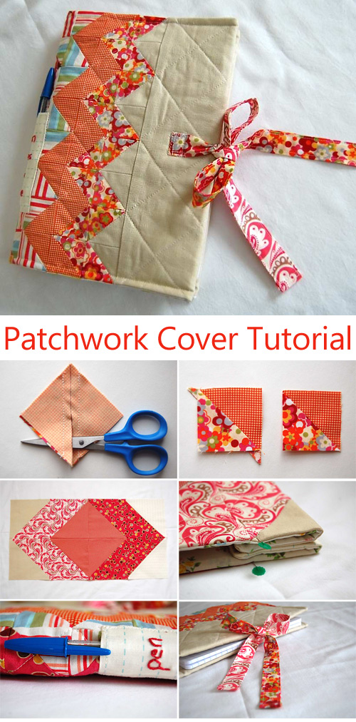 Notebook Cover Patchwork Tutorial