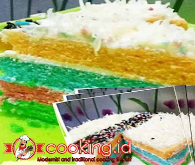  Cara Membuat Rainbow Cake Kukus Lembut