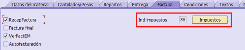 Indicador de Impuestos: Proceso de Compras - Consultoria-SAP