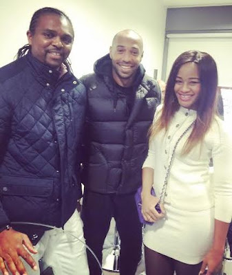 Kanu Nwankwo reunites with former teammate, Thierry Henry