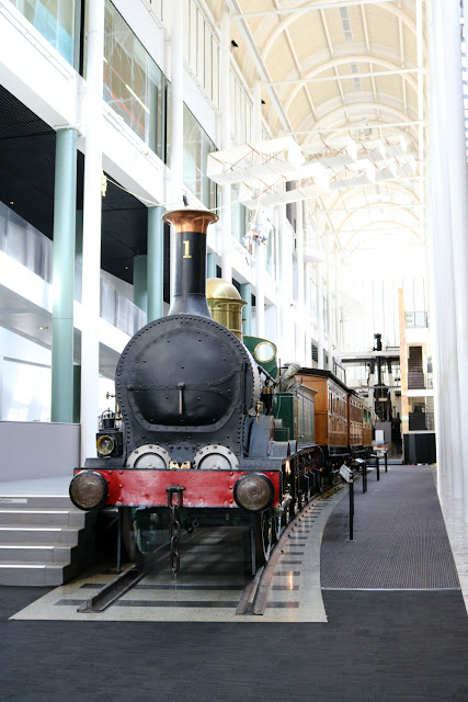 Old Steam Train inside the Powerhouse Museum, MAAS Sydney