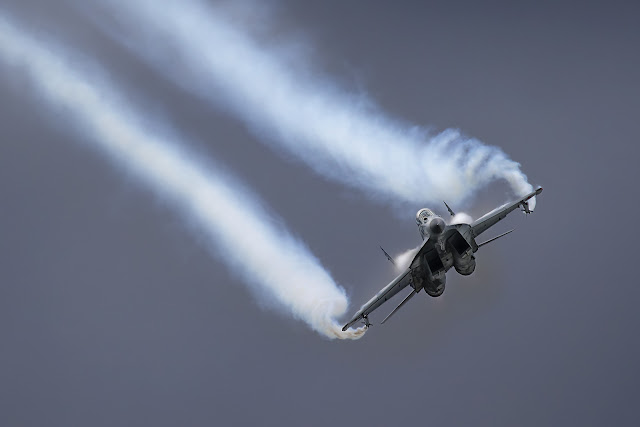 Mikoyan Gurevich MiG-35D Two Seat Variant Maneuver