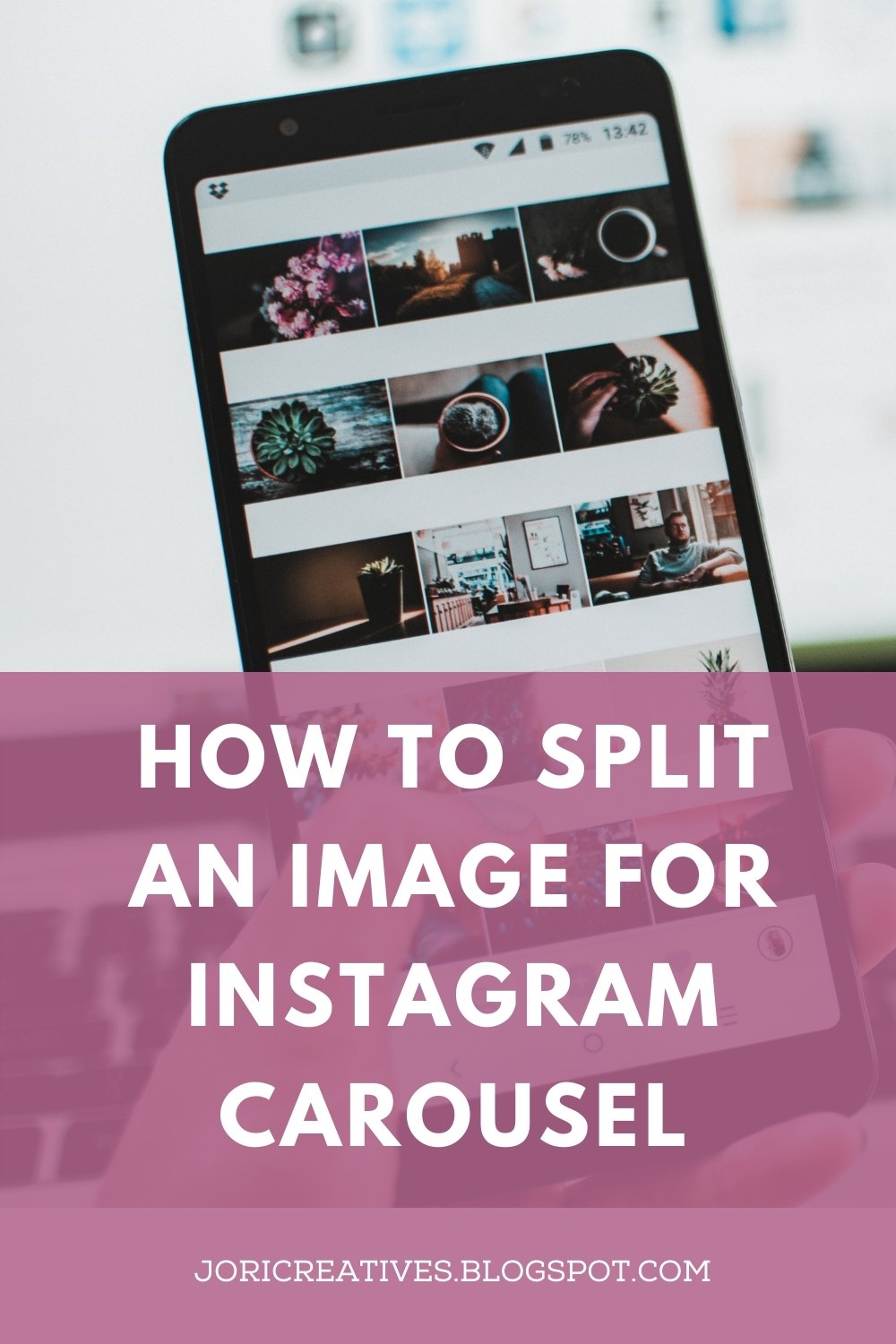 How to split an image for instagram carousel