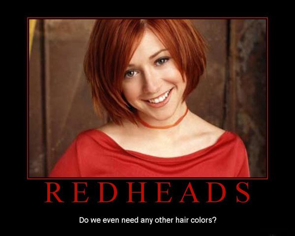 the world's population that is lucky to have the recessive redhead gene