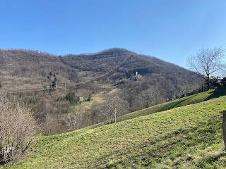 A view from Burro (a small hamlet south of Monte Nese) looking east toward Brumano.