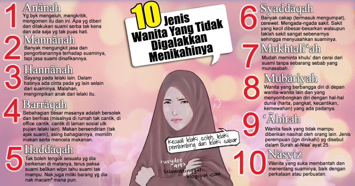 " Selamat Tinggal ": 10 Kategori Wanita Yang Tidak 