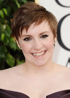 Hairstyles for short hair, Lena Dunham