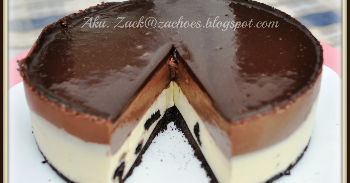 Aku.Zack Cakery: Resepi Chilled Cheese Chocolate Cake