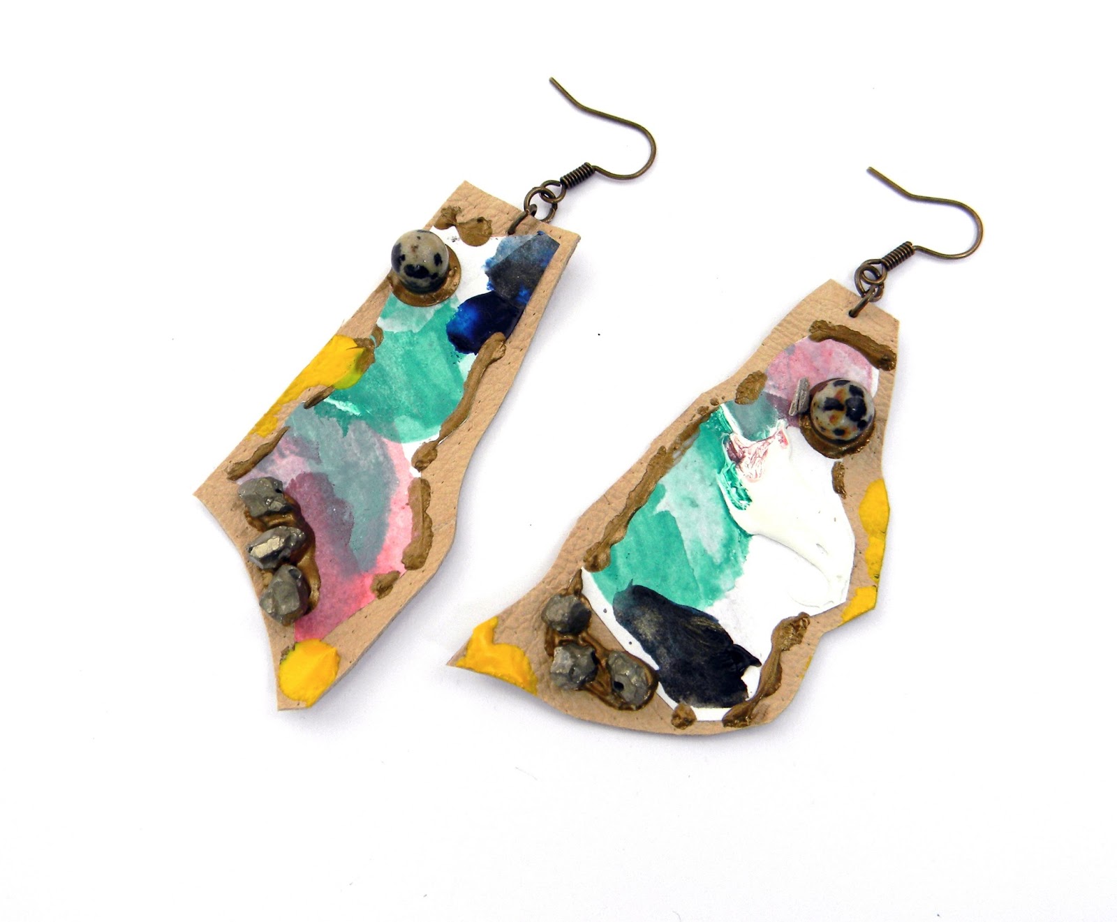 Unique Jewelry Handcrafted Earrings Abstract Art Jewelry Original Design