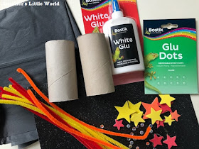 Materials to make cardboard tube fireworks