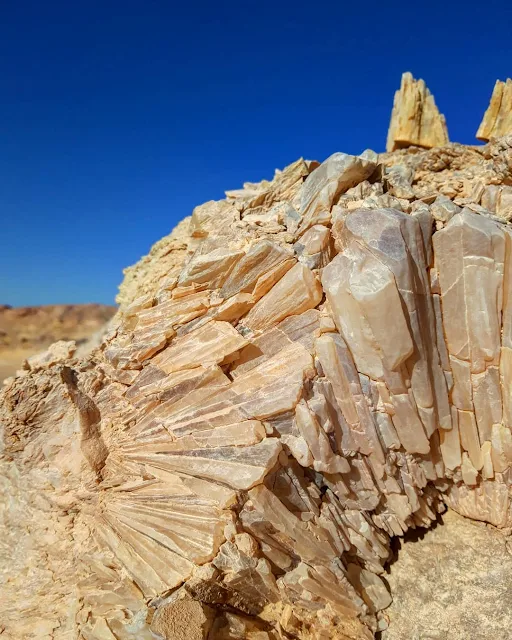 Crystal Mountain in Farafra Oasis Egypt