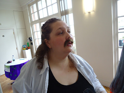 Pippa with a moustache