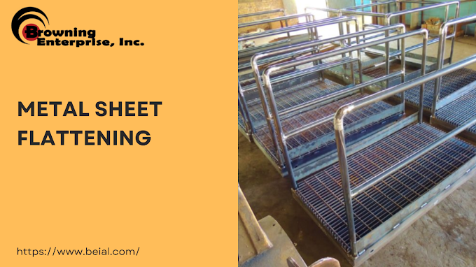 What Material is used for the Metal sheet Flattening Plant?