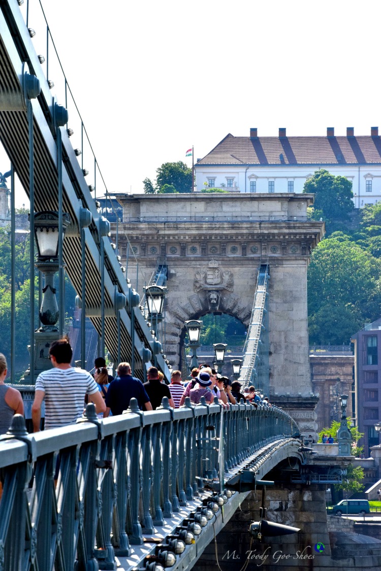 Chain Bridge in Budapest  | Ms. Toody Goo Shoes #budapest #danuberivercruise #hungary