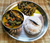 Assamese style lunch platter