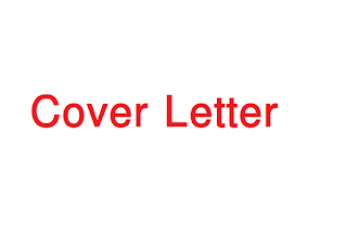 Cover letter format for job application 
