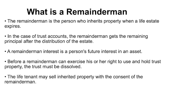 What is a Remainderman and Remainderman Definition