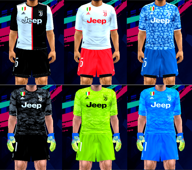 Juventus Fc Season 2019 2020 Kits For Pes Ppsspp