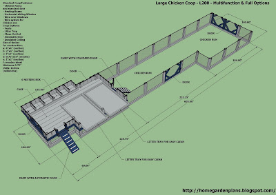 plans: L200 - Large Chicken Coop Plans - How to Build a Chicken Coop ...