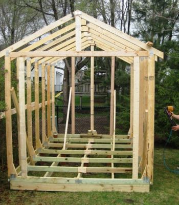 How to Build A Simple Wood Storage Shed: How to Build A ...