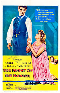 THE NIGHT OF THE HUNTER. Estados Unidos. Cartel One Sheet: 69 x 104 cms. LA NOCHE DEL CAZADOR. The Night of the Hunter. 1955. Estados Unidos. Dirección: Charles Laughton. Reparto: Robert Mitchum, Billy Chapin, Sally Ann Bruce, Shelley Winters, Lillian Gish, Peter Graves, Evelyn Varden, James Gleason, Don Beddoe, Gloria Castillo.