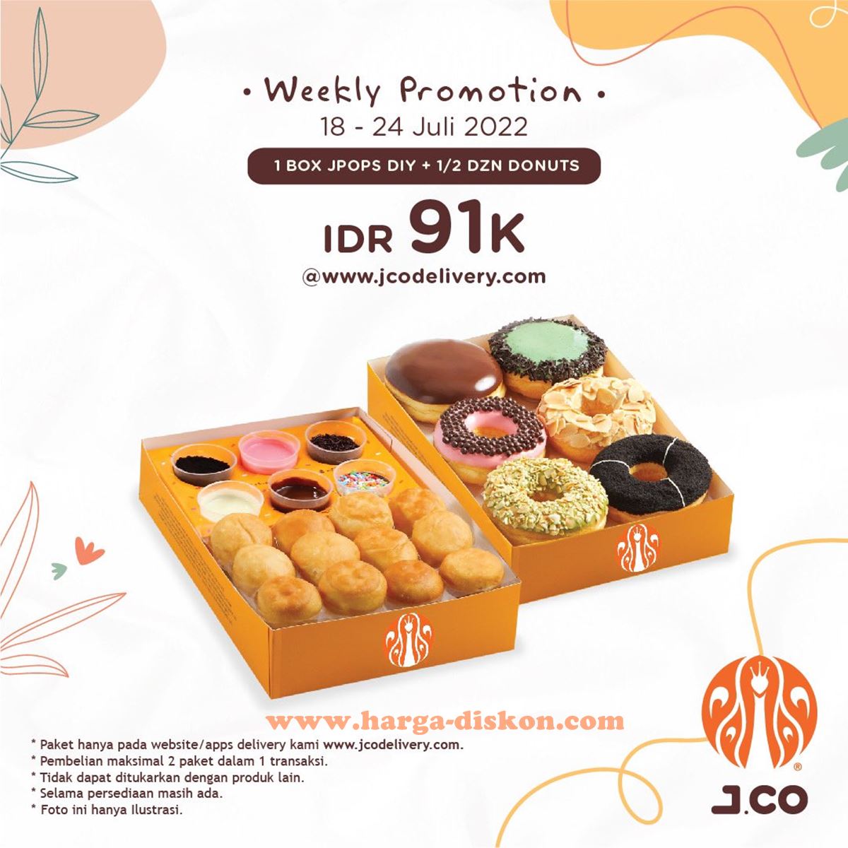 Promo JCO Delivery Weekly Promotion Periode 18 - 24 Juli 2022