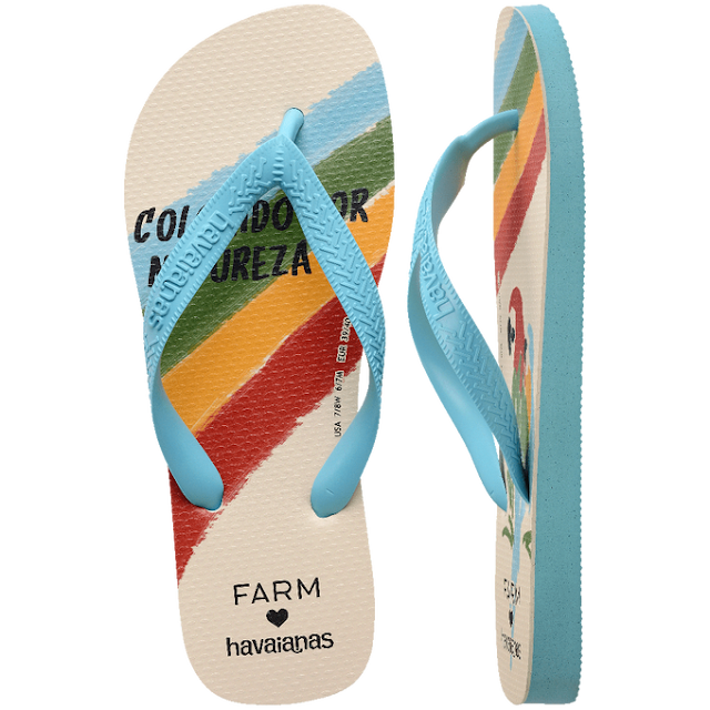 Chinelo Havaianas Farm colorido por natureza