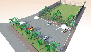 Иллюстрация футбольного поля в Рисане