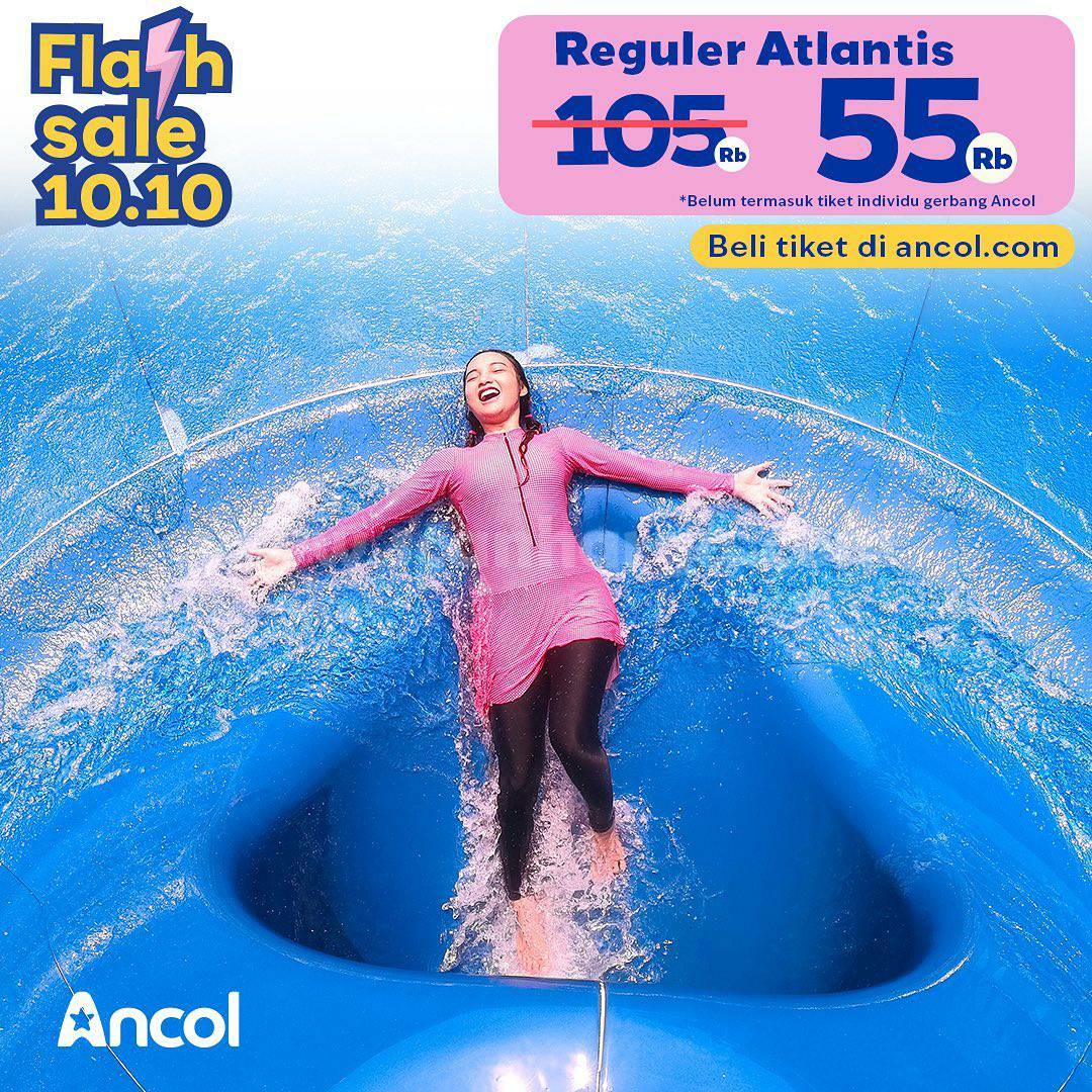 Promo ATLANTIS Ancol FLASH SALE 10.10 – Beli Tiket Regular harga cuma 55rb