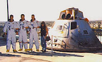Deb with the crew of Apollo 13