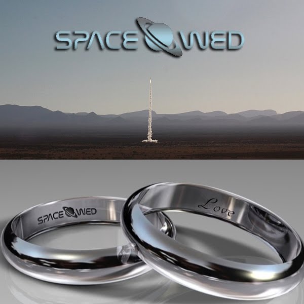 Unearthly Commitment Space Wedding Rings Made of Gold That Went To Space