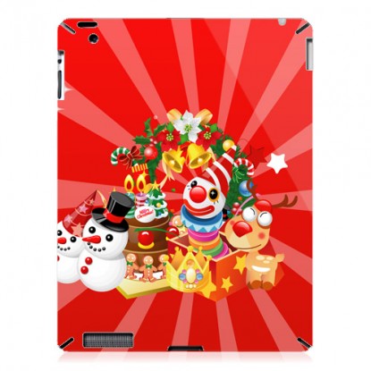 Cool iPad 2 case-Clown and Snowman