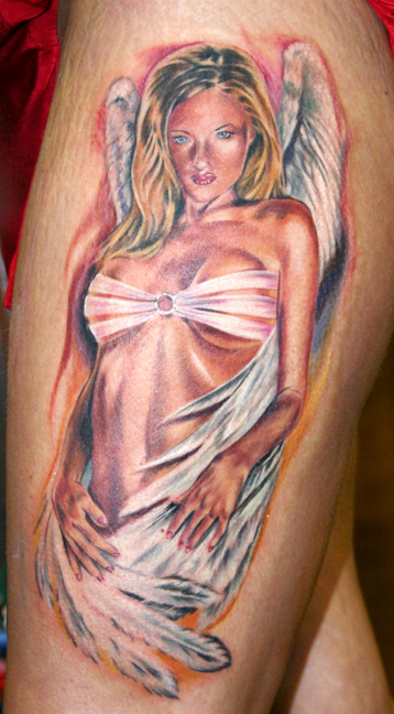 angel tattoos for women