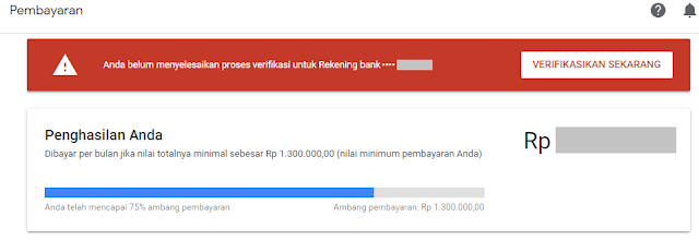 Cara Verifikasi Rekening Bank di Google AdSense