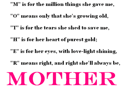 Love Poems on Day In Mj S Life  Mama  I Love You   Happy Mothers Day