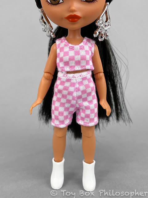 Mattel Barbie Extra Mini Minis Brunette Doll - Lightning Dress