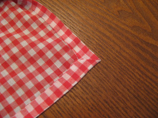 DIY Gingham Travel Picnic Blanket