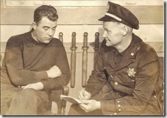 Kidnapped Officer Dewey with Chief Kane - 5-1-34.