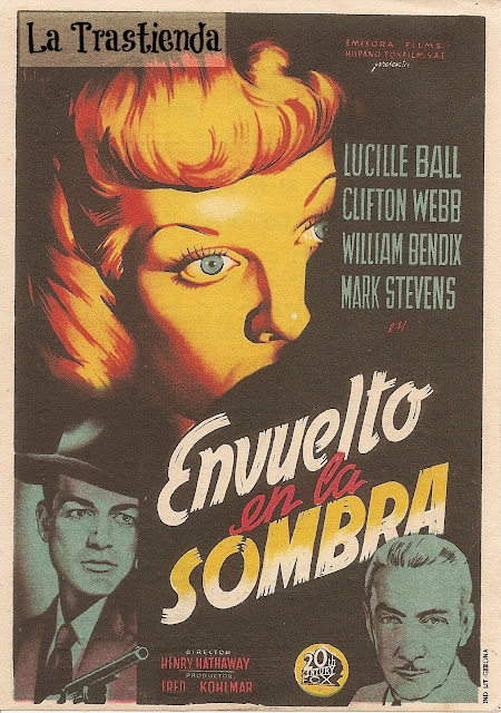 Programa de Cine - Envuelto en la Sombra - Lucille Ball - Clifton Webb