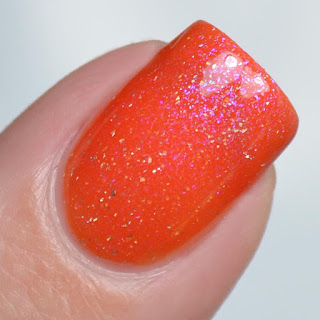 orange to yellow thermal color changing nail polish