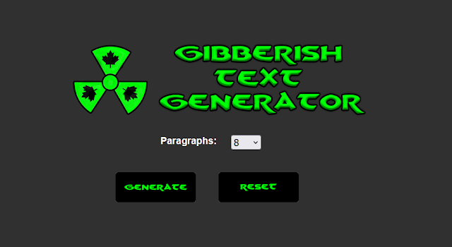 Dungeon Crawl Classics Gibberish Text Generator