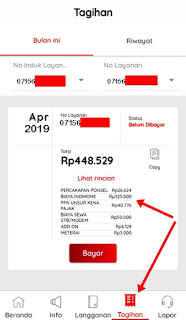 cara cek tagihan indihome perbulan