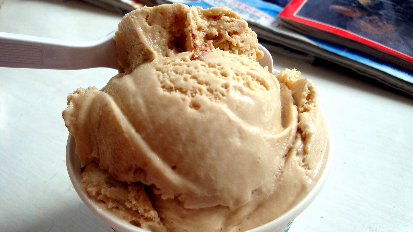 strawberry ice cream.