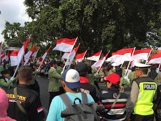 Polresta Yogyakarta Lakukan Pengamanan Parade Merah Mutih Sambut Pelantikan Presiden