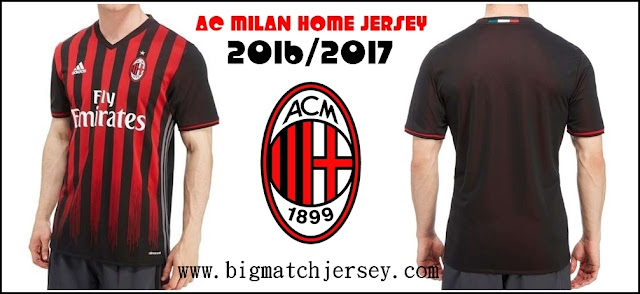 Adidas AC Milan 2016-17 Home Climacool Jersey