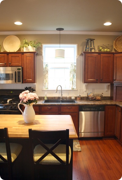 How to Decorate Above Kitchen Cabinets from Thrifty Decor How to Decorate Above Kitchen Cabinets from Thrifty Decor