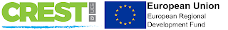 Crest and European Regional Development Fund ERDF Logo 