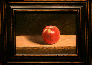 Peter Buchan oil painting apple still life