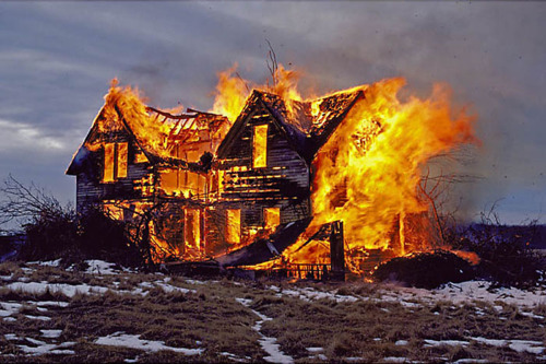 Climate Alarmist Calls For Burning Down Skeptics Homes fire