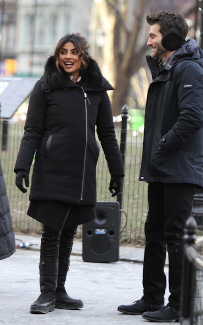 Priyanka Chopra At Quantico Movie Set in Madison Square Park